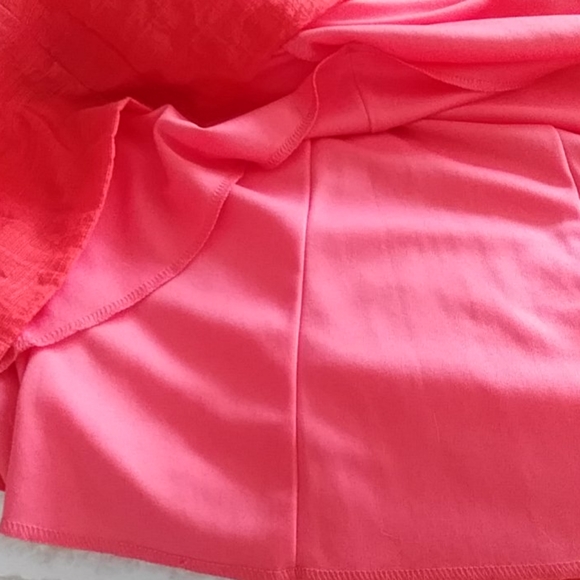 Aditi Lined Coral Dress Plus Size 16 - Picture 7 of 12